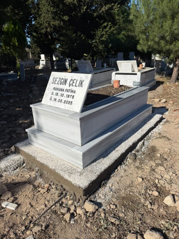Marmara Mermeri Tek Kişilik Mezar – Model 35 - Görsel 5