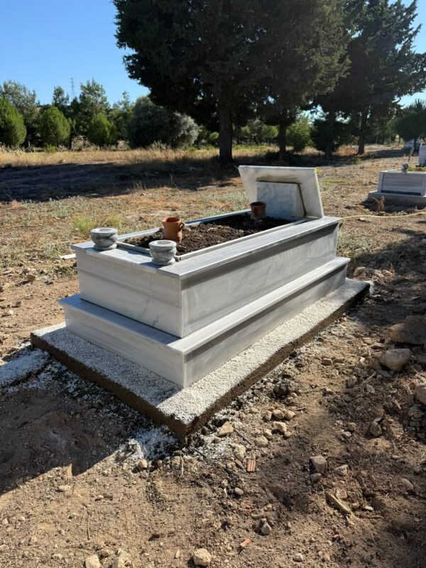 Marmara Mermeri Tek Kişilik Mezar – Model 35 - Görsel 6