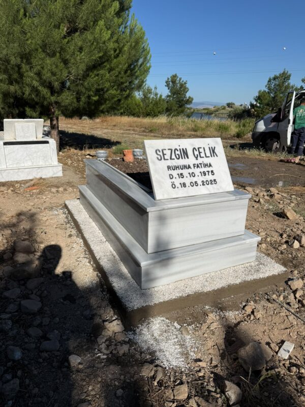 Marmara Mermeri Tek Kişilik Mezar – Model 35 - Görsel 2
